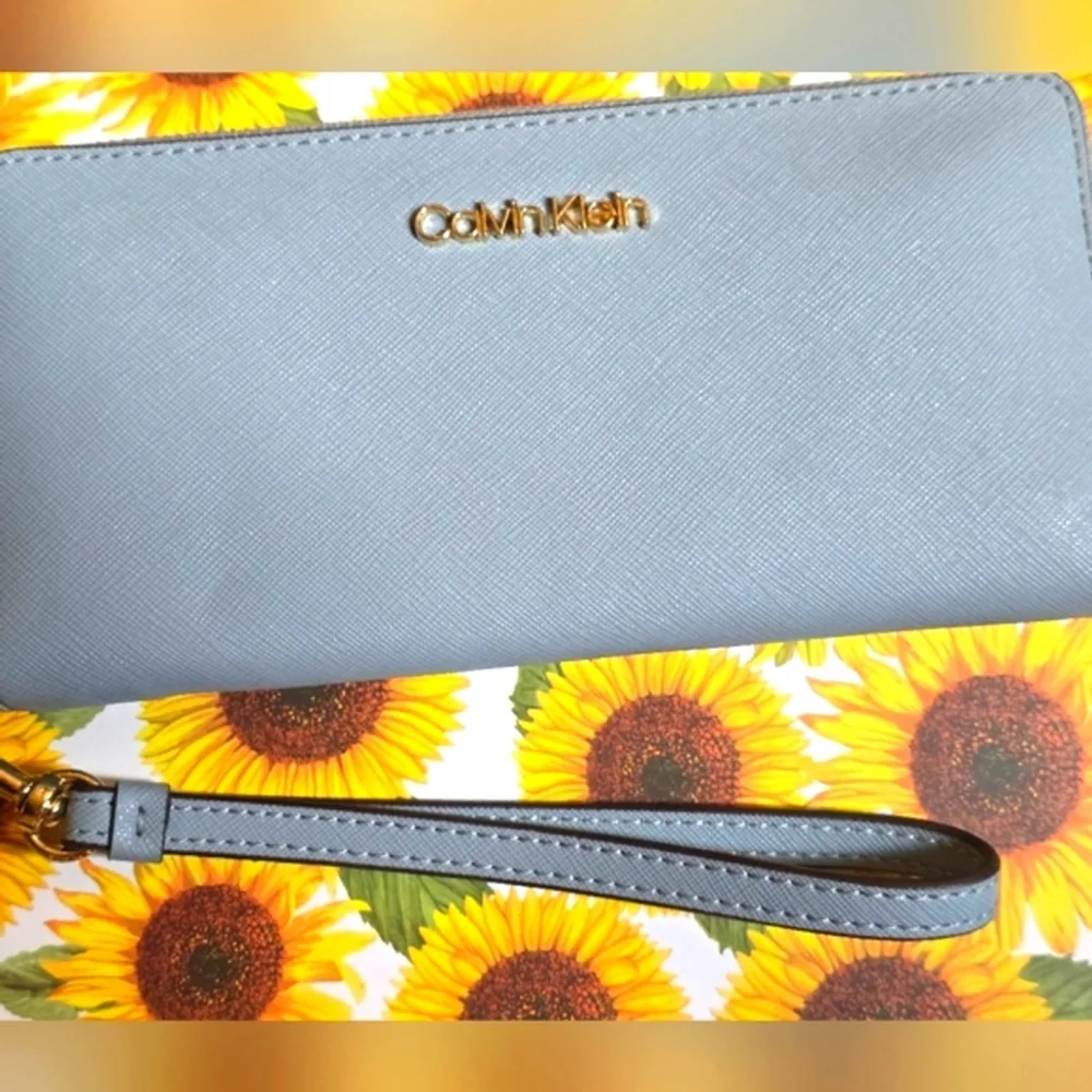 Calvin Klein Light Blue Wristlet
